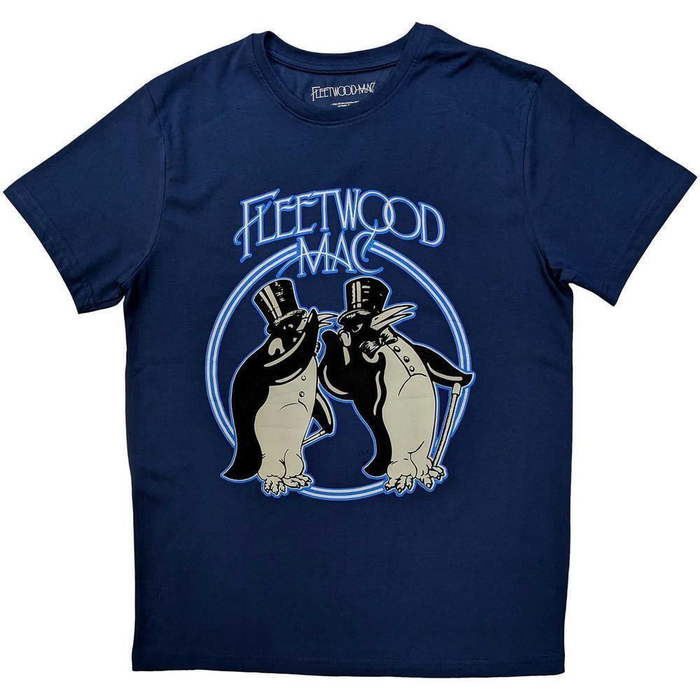 Fleetwood Mac Unisex T Shirt Penguins Denim Blue